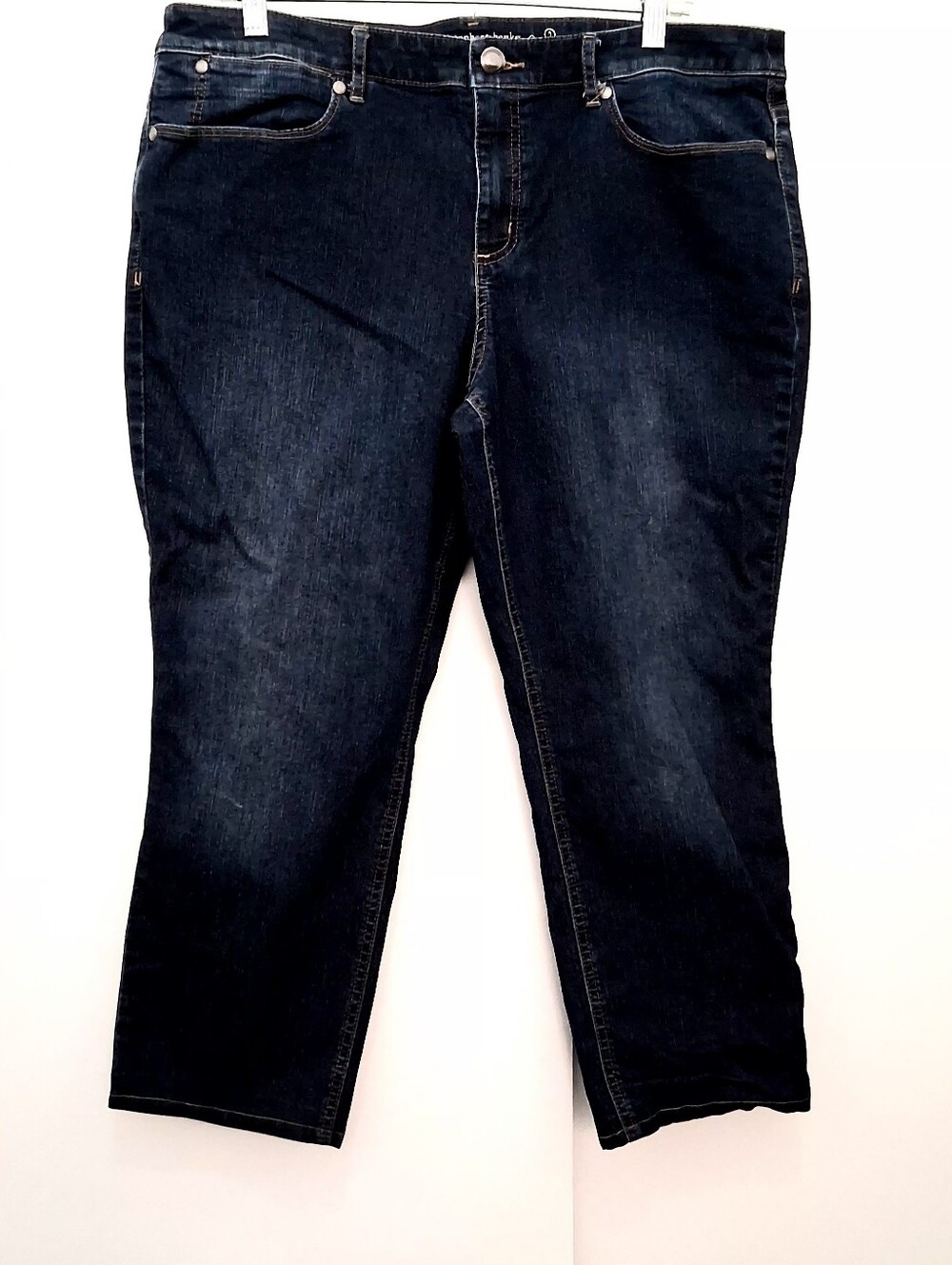 CHRISTOPHER BANKS Women's Modern Fit Dark Blue Straight Leg Jeans Size 16